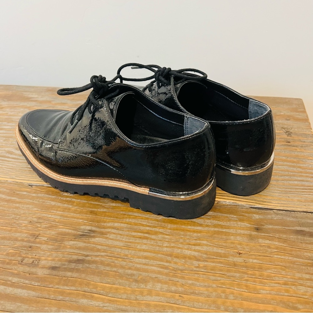 Black Patent Leather Women's Loafers - Picture 5 of 7